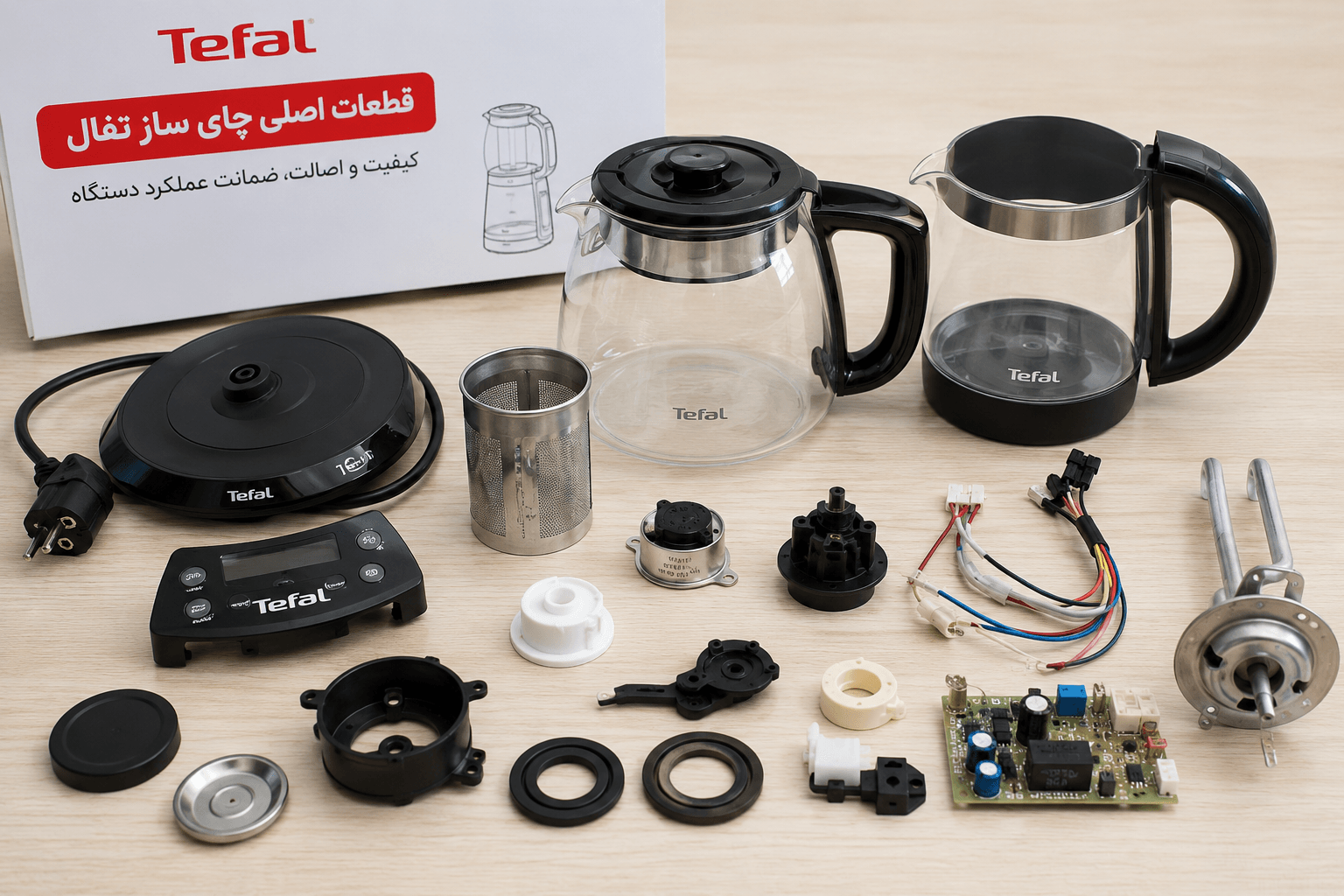 قطعات اصلی چای ساز تفال 